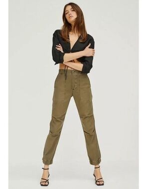 Citizens of Humanity Agni Utility Trouser Green Size 25 Cotton